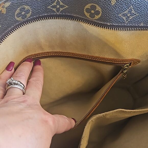 Louis Vuitton Monogram Babylone Tote Bag - Brown - mistery LV Key Chain free - Picture 10 of 14